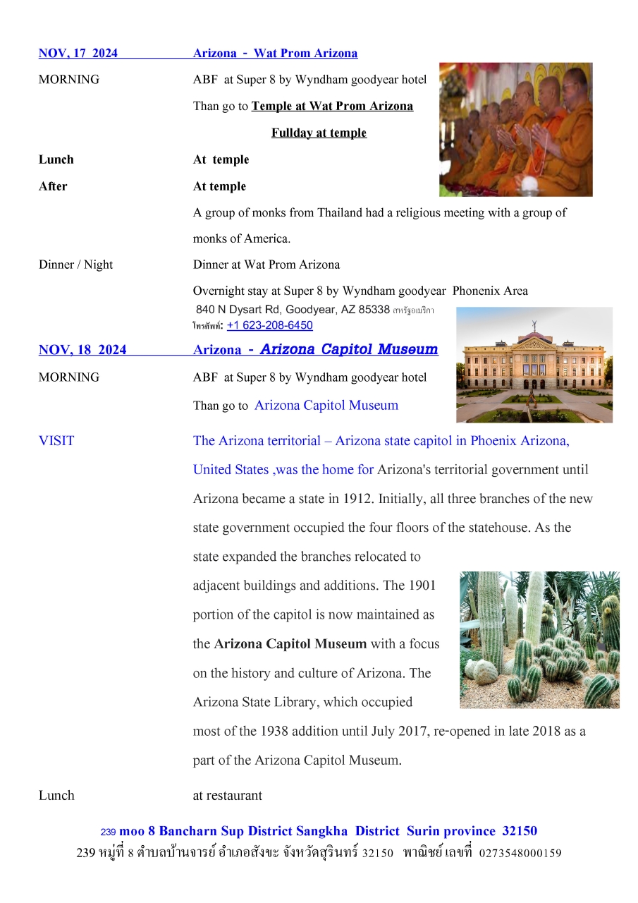 program USA 12  Nov to 22 NOVE 2024  Hotel_Page_4.jpg -  PROGRAM 11 DAY 10 NIGHT DELTA AIR LINES AND DOMESTICT FLIGHT TRAVELING SOUTHWESTERN REGION OF U.S.A | https://sumnangtravel.com
